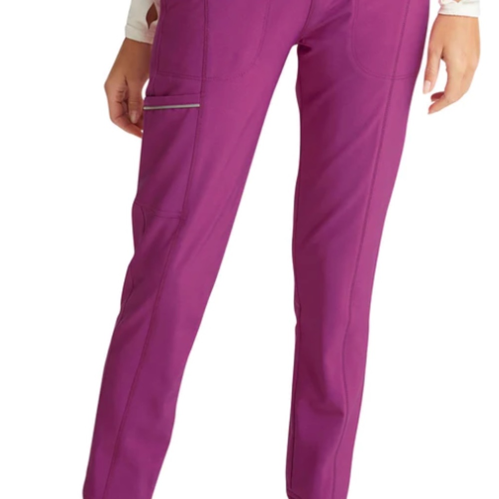 Cherokee Infinity Magenta Jogger Scrub Pants (SIZE M)